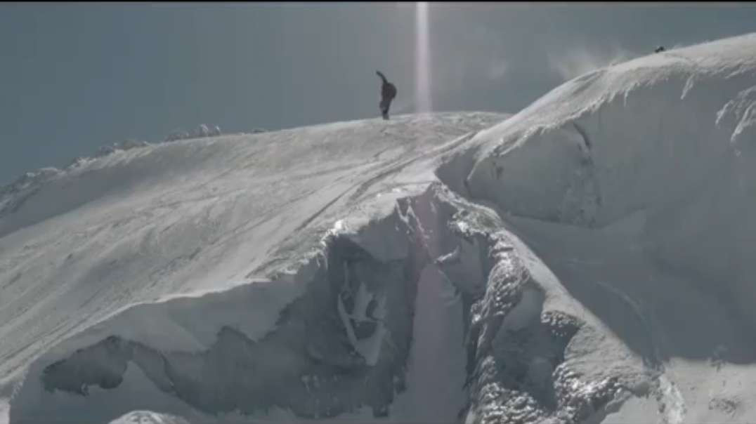 Snowboarders Make Crazy Mountain Drop(pings) and Avalanche