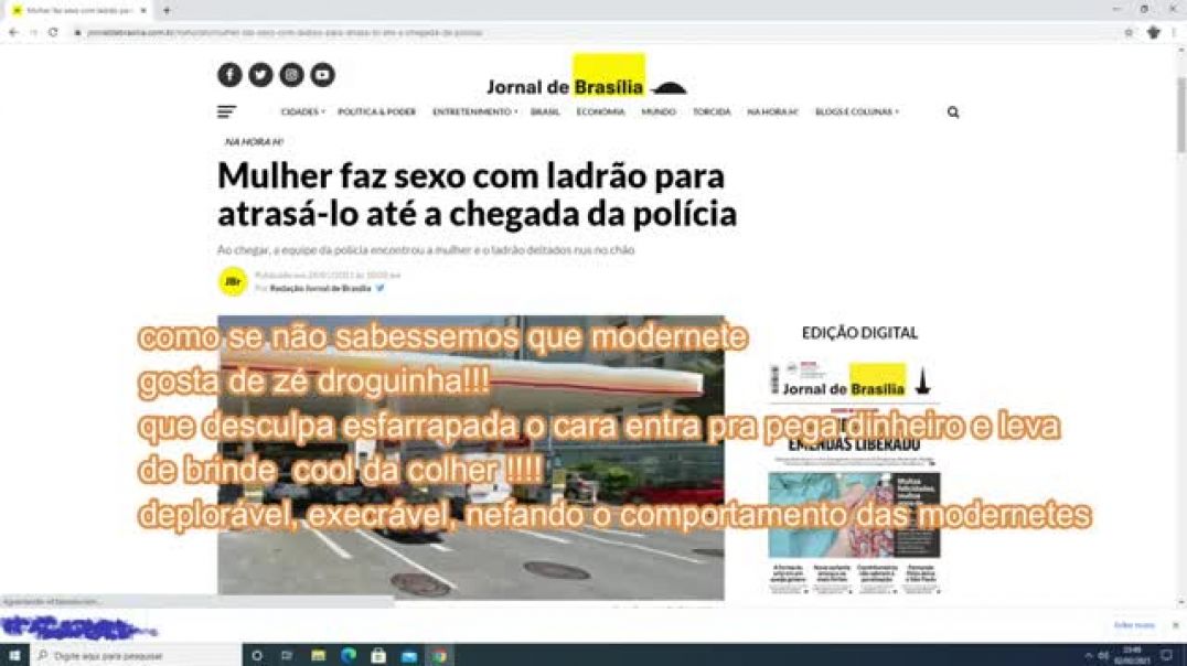 FUNCIONÁRIA DE POSTO FAZ SEXO COM ASSALTANTE PARA ATRASÁ-LO