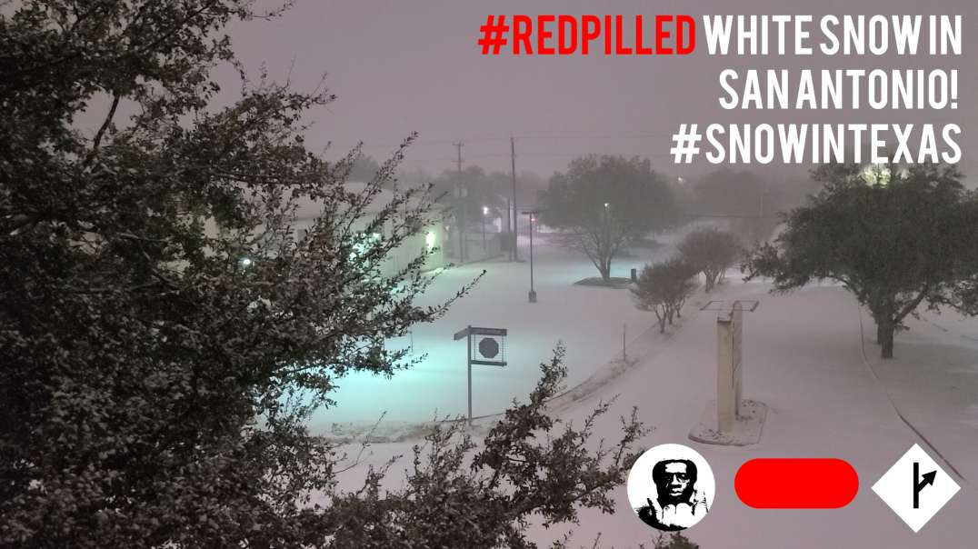 #MGTOW: 'Red-Pilled' White Snow In Alamo-Ville--#SnowInTexas