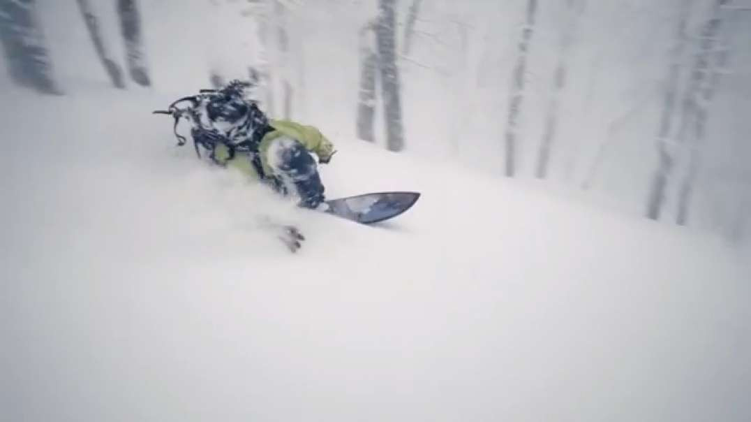 Beautiful Snow Surfing