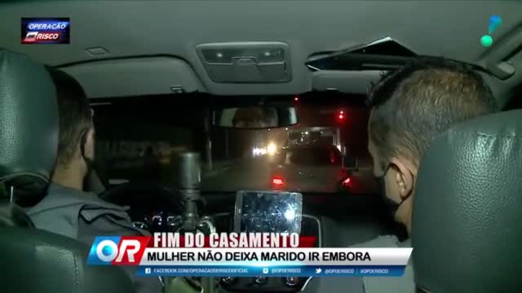 Após agressões da esposa, homem chama a Polícia Militar para sair de casa!