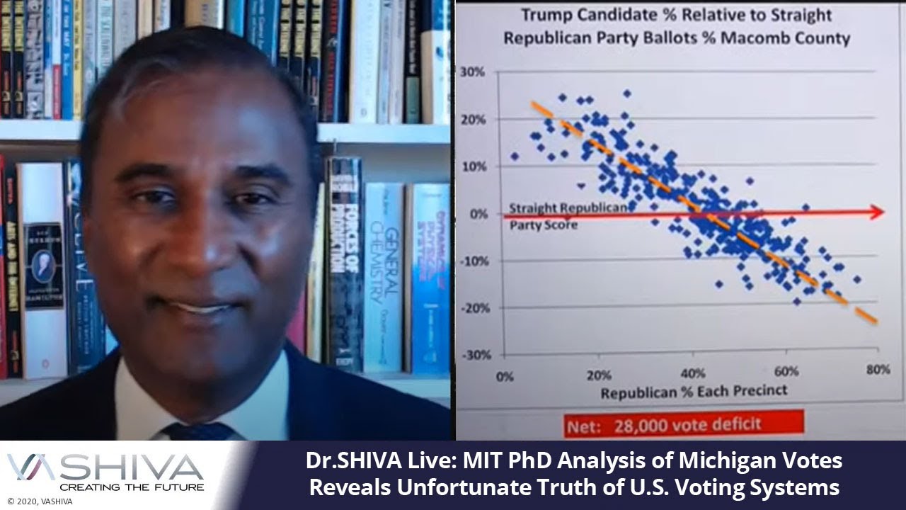 Dr.SHIVA LIVE: MIT PhD Analysis of Michigan Votes Reveals Unfortunate Truth of U.S. Voting Systems.