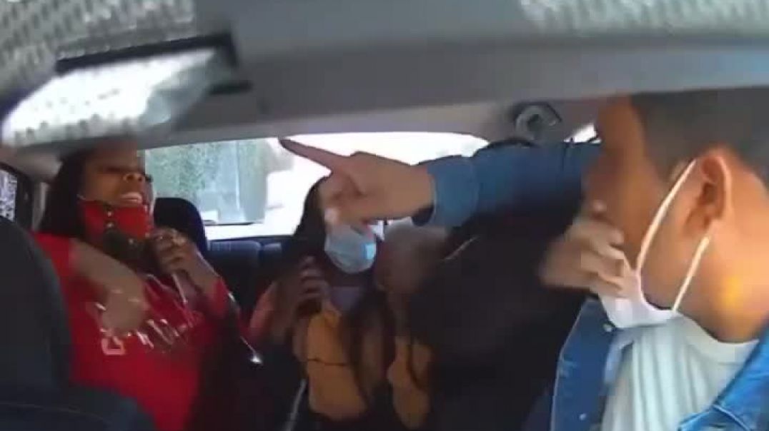 3 Girls Giving A Uber Driver Corona in California