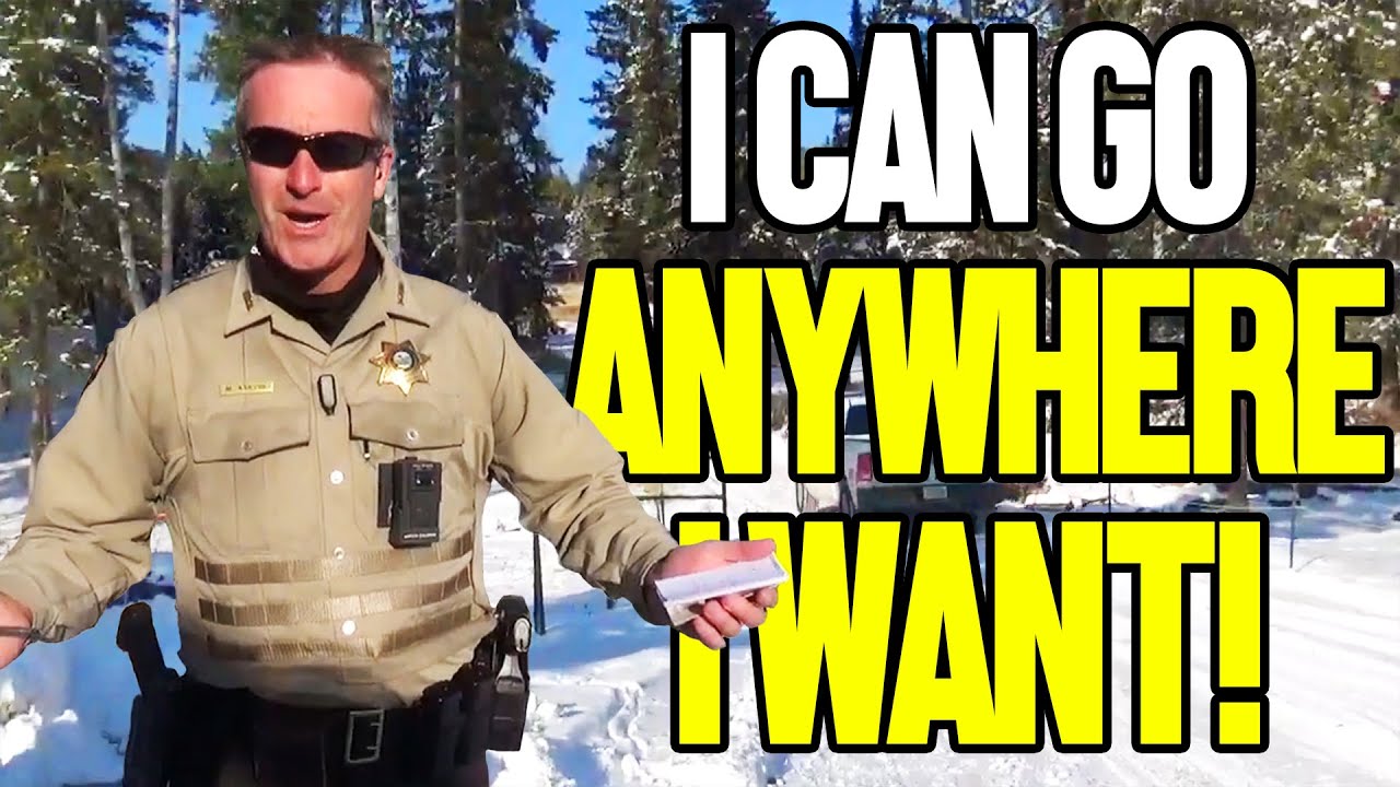 Man Catches Officer Trespassing and Orders Him to Leave