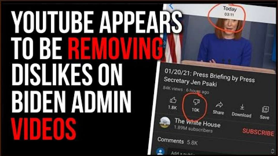 new website tracking youtube removing dislikes from biden videos in insane social media manipulation