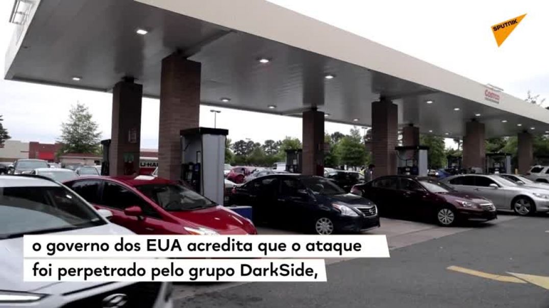 EUA têm filas em postos de gasolina após ataque hacker atingir oleoduto(E como sempre,eles culpam a Rússia)