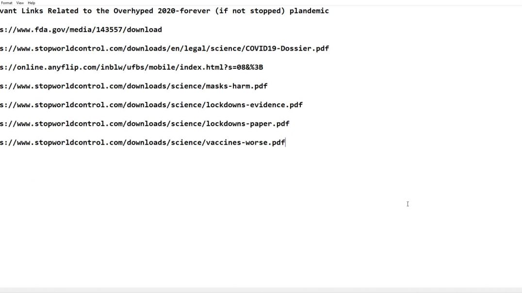 MGTOW Links About The Plandemic (Feel free to Share if you want)