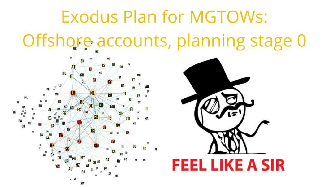 MGTOW Exodus Survival Plan - About Offshore Accounts - Planning Stage 0