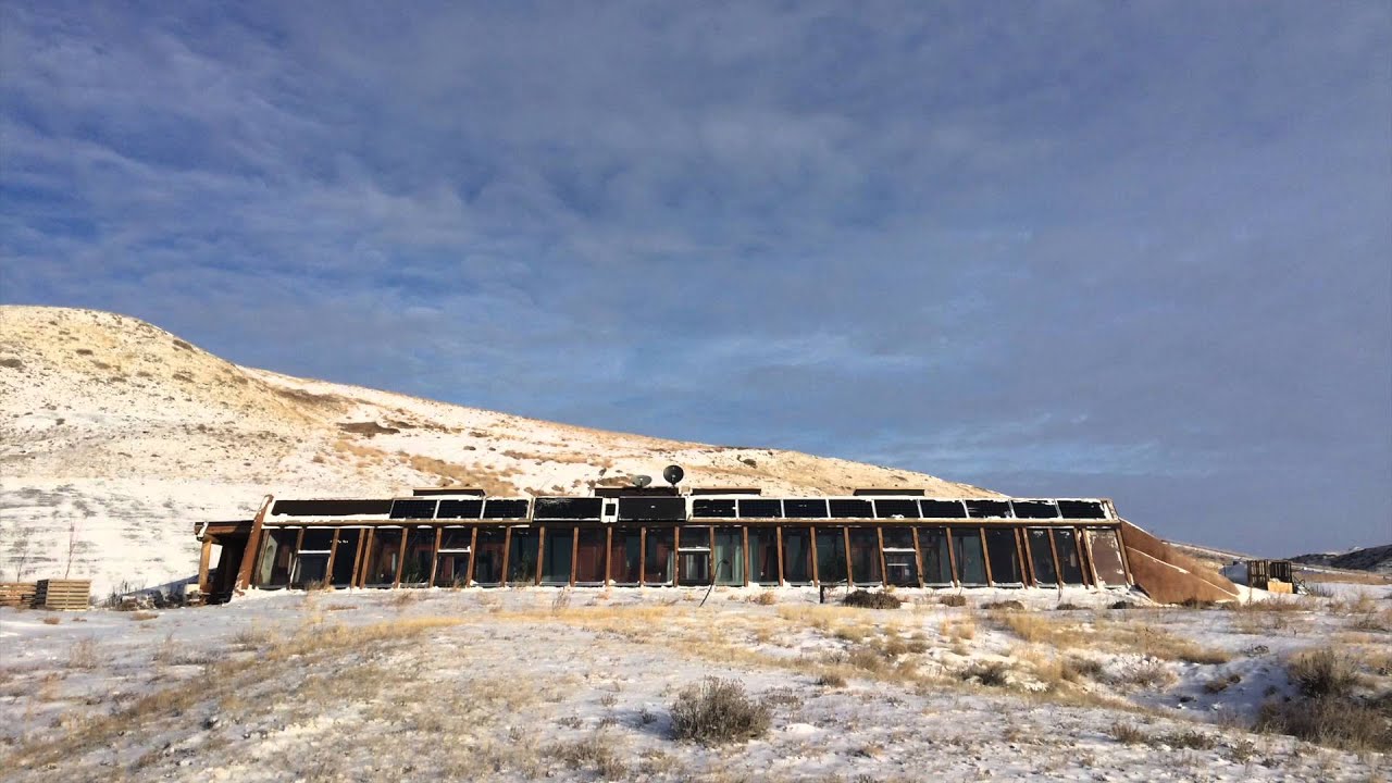 136. Earthship living in a cold, desolate, Canadian winter