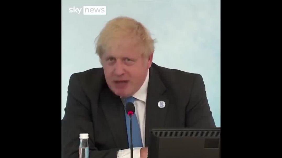 WTF Did this CLOWN Just Say- ? Build Back “Greener, More Feminine and Gender Neutral”_Sky News 12-6-21-Boris Johnson rev