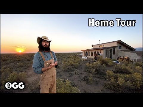 Petes Simple Off Grid Earthship Studio for 60k! No Bills, No Rent