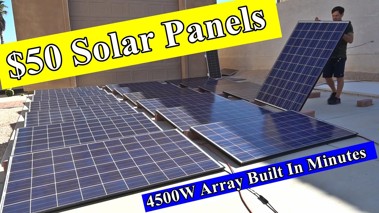 Dirt Cheap Used Solar Panels: 250W for $50 + Shipping