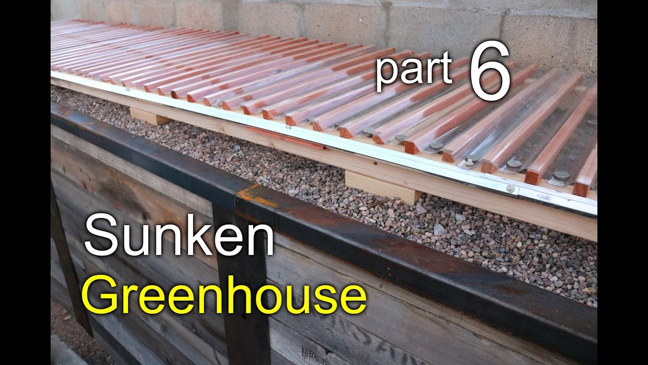 Sunken Greenhouse Part 6- Watering Shelves