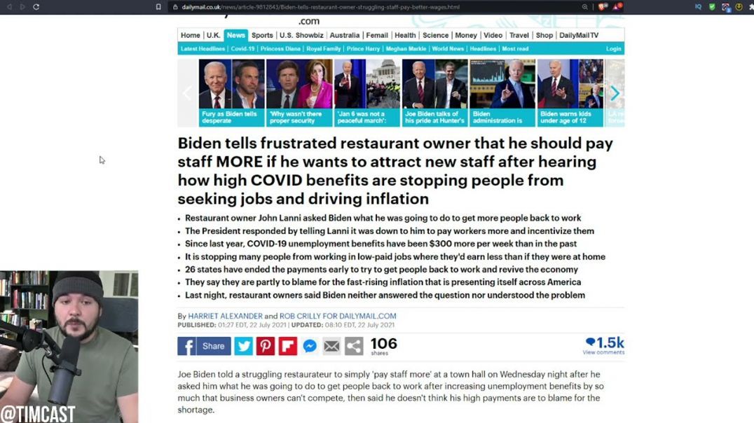 Biden SLAMMED For Saying Just Pay More To Struggling Business As Workers REFUSE Work Due To Benefits