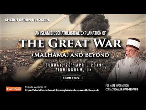 The Great War Malhama Lecture In Birmingham PROMO For Sunday 28th April 2019