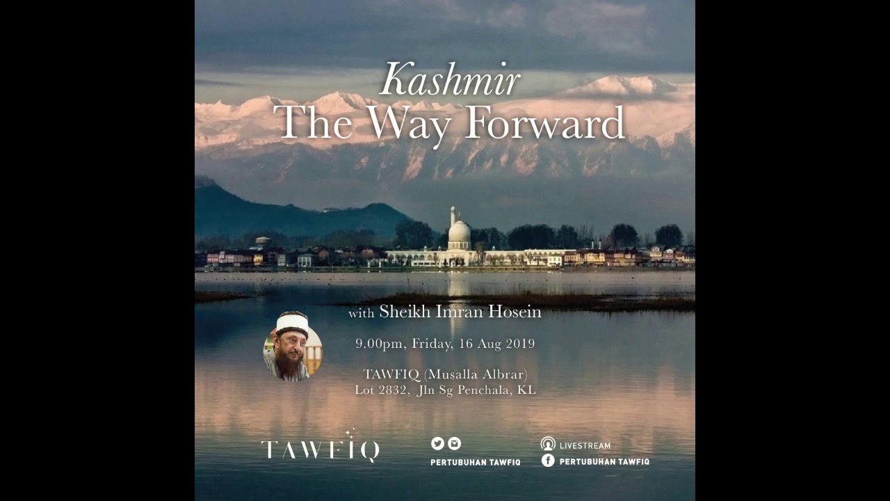 Flier for Lecture on Kashmir - The Way Forward 16 Aug 2019