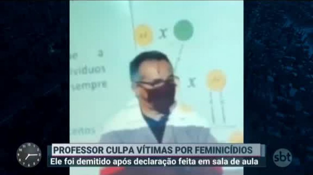 PROFESSOR é expulso por falar que mulheres tem culpa na metade dos feminic1d10