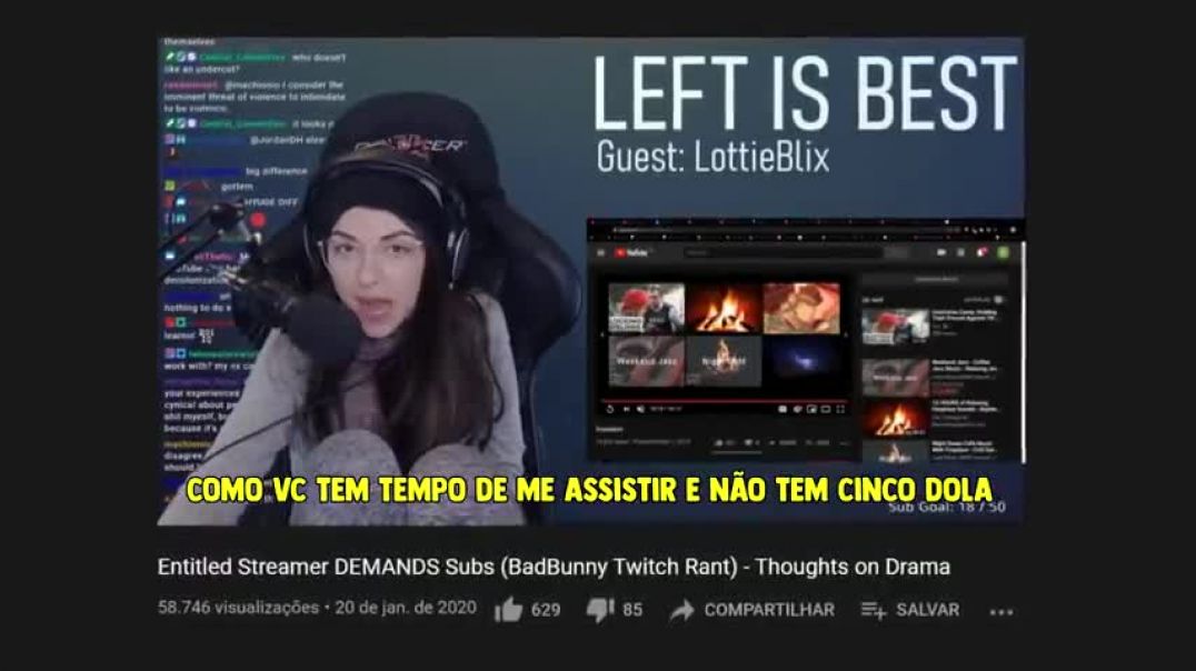 Streamer faz o pai ser despedido e ele a expulsa de casa