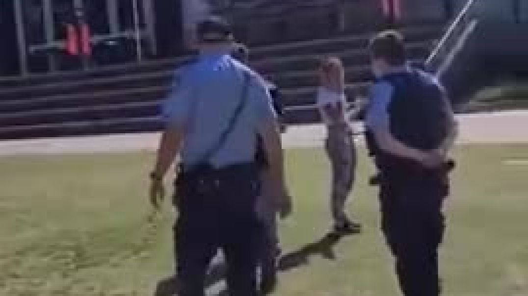 Sydney Australia - More police tyranny.  Apparently arrested for not wearing a mask.