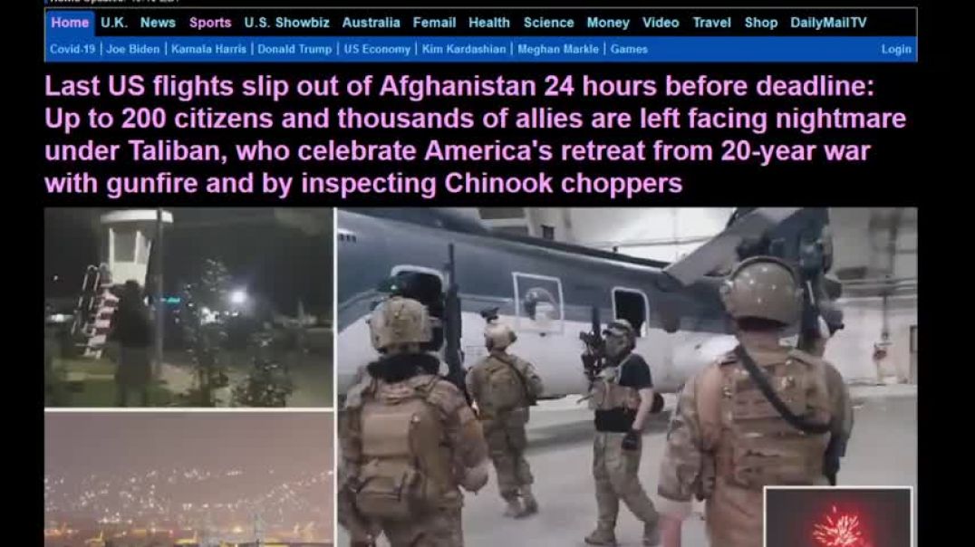 US Ends Afghan War as Last Plane Leaves Kabul, Biden LEAVES AMERICANS BEHIND, Taliban Celebrates