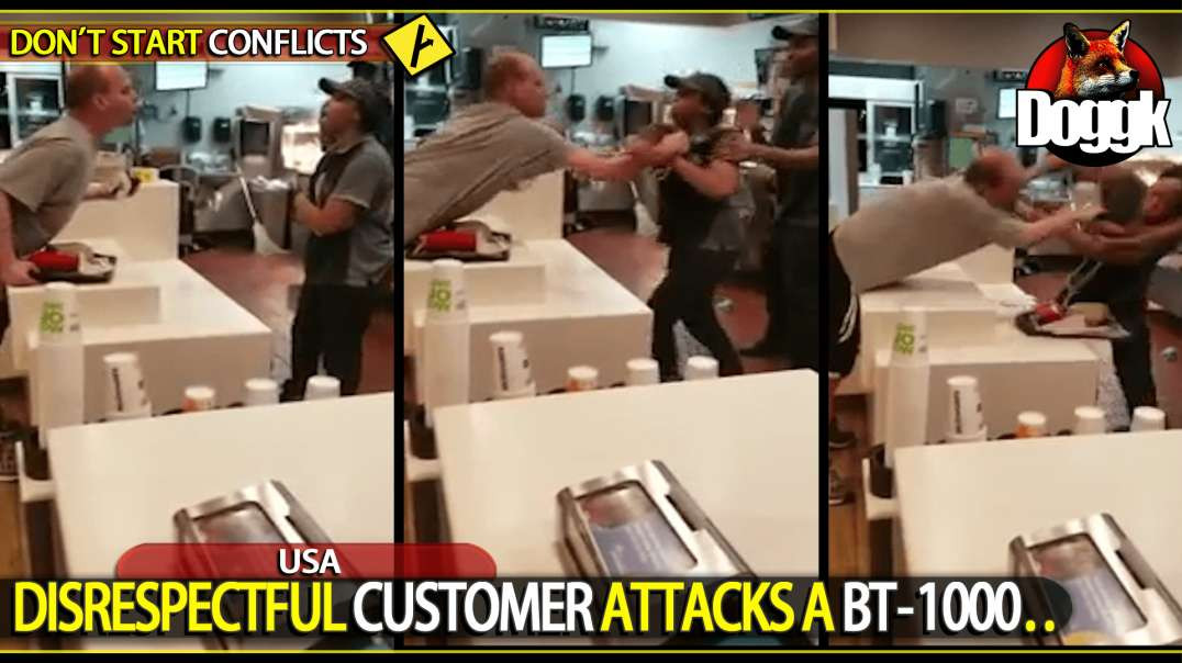 DISRESPECTFUL CUSTOMER ATTACKS A BT-1000.. (USA)