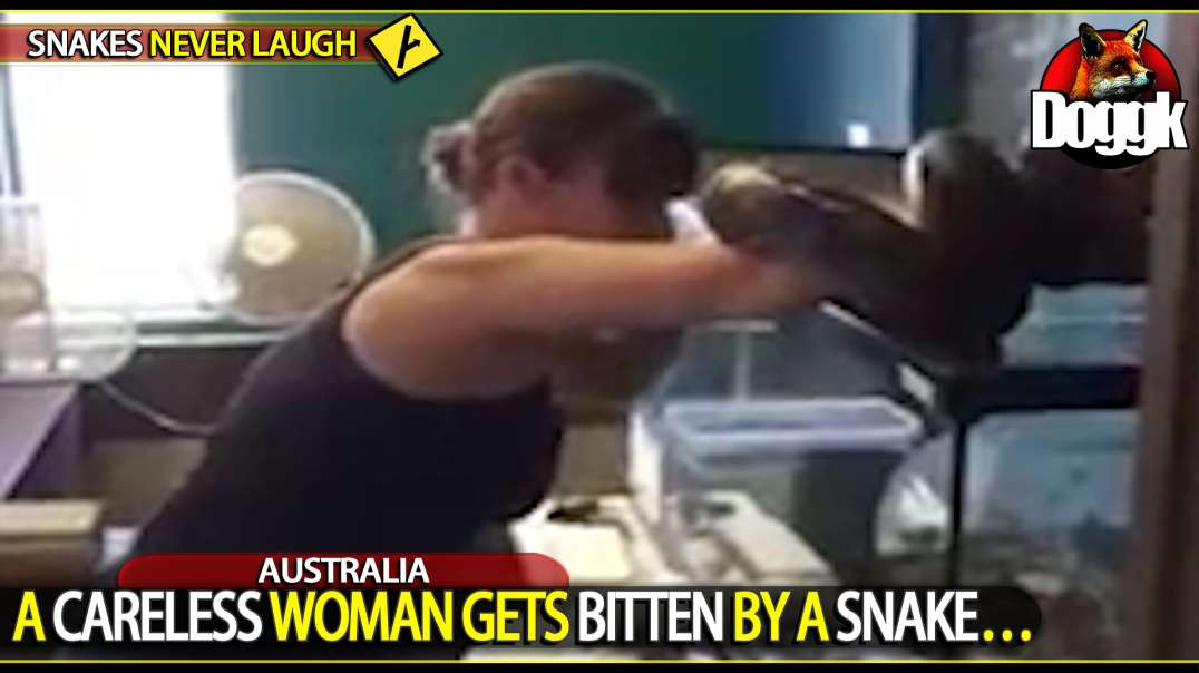 A CARELESS WOMAN GETS BITTEN BY A SNAKE... (AUSTRALIA)