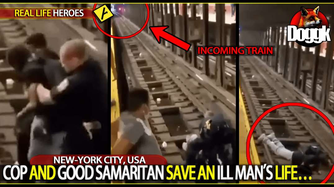 COP AND GOOD SAMARITAN SAVE AN ILL MAN'S LIFE.. (NEW-YORK CITY, USA)