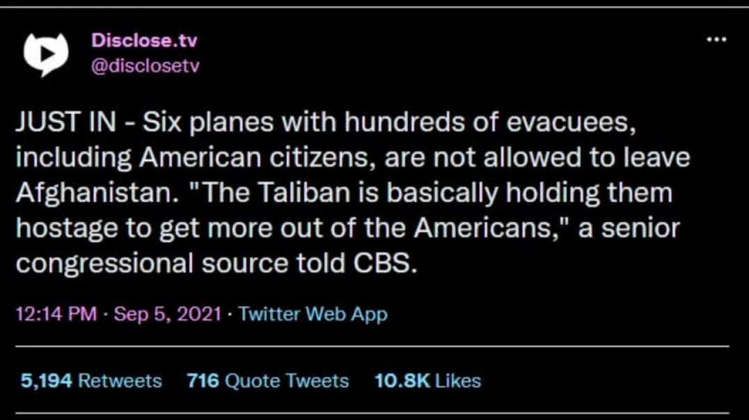 Taliban Hold SIX PLANES With HUNDREDS of Americans and Allies HOSTAGE, Top Republican SLAMS Biden