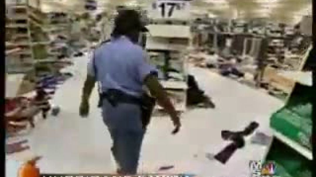 Hurricane Katrina   Police looting Walmart   MSNBC