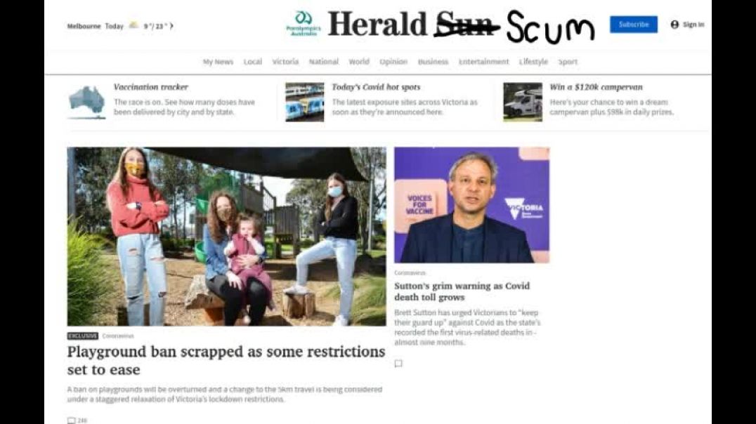 The Herald Scum chokes on THEIR OWN shit.