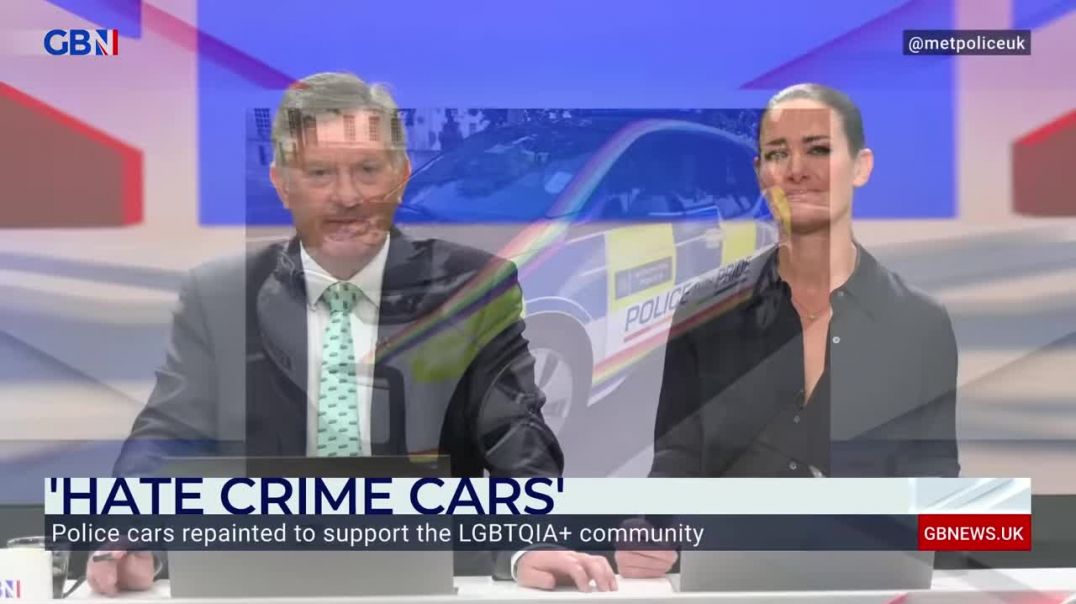 Former officer reacts in anger at police cars being repainted in support of the LGBT community