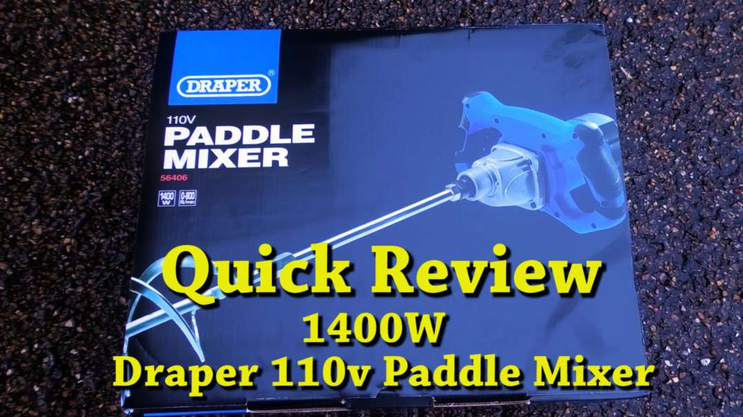 Quick Review 1400W  Draper 110v Paddle Mixer