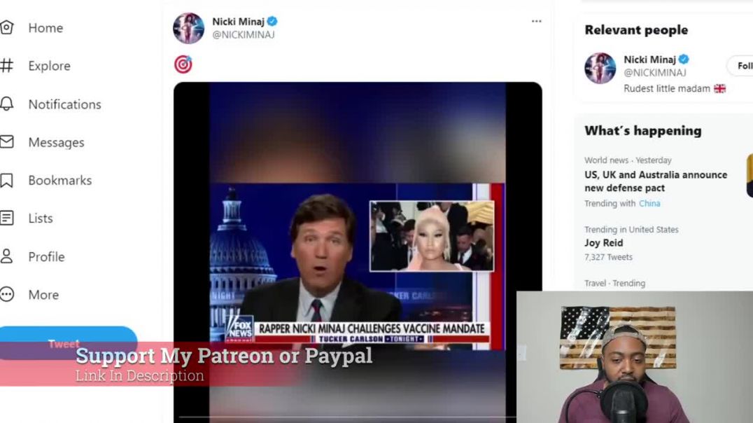 Nicki Minaj SILENCED By Twitter As Socialists Explode Over Her Endorsing Tucker Carlson's Message