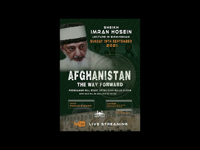 Afghanistan The Way Forward 19th Sep 2021