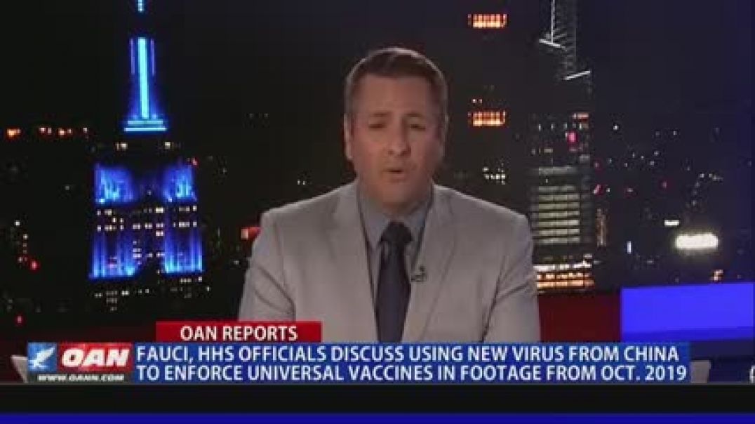 Fauci, HHS officials discuss using new virus from China to enforce universal vaccines in footage