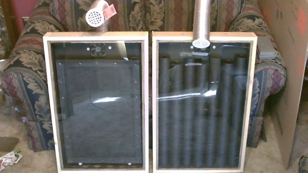 Solar Air Heater! - The "Screen Absorber" Solar Air Heater! - Easy DIY (full instructions)