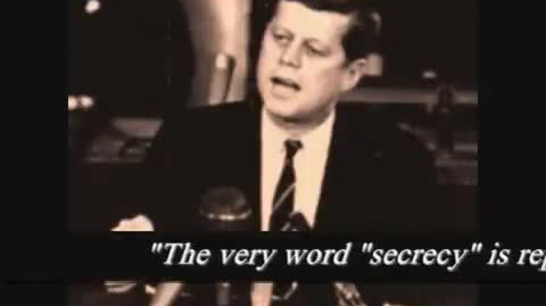 President John F Kennedy WARNING us all