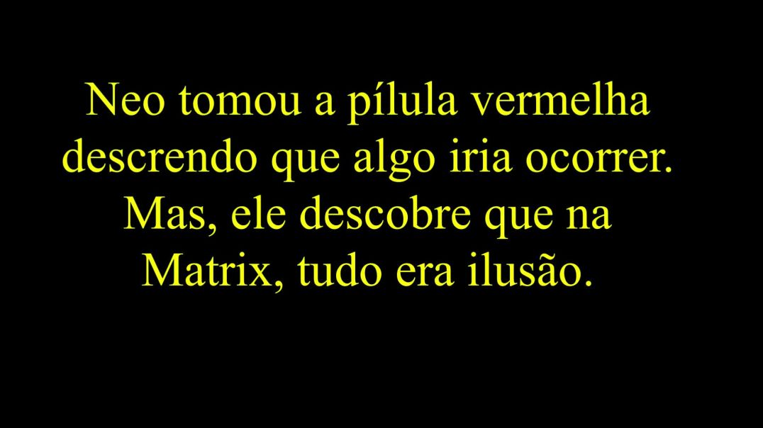 Neo o desperto da Matrix.