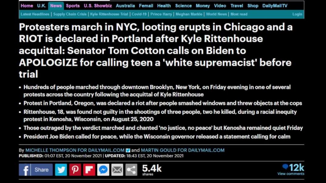 Mass Riots ERUPT Across US After Kyle Rittenhouse Verdict, MASSIVE Biden Defamation Lawsuit