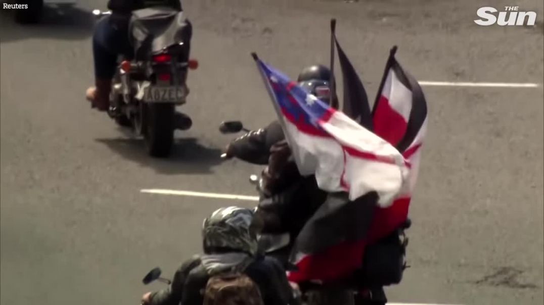 Swarms of bikers join protesters opposing Covid-19 rules in New Zealand