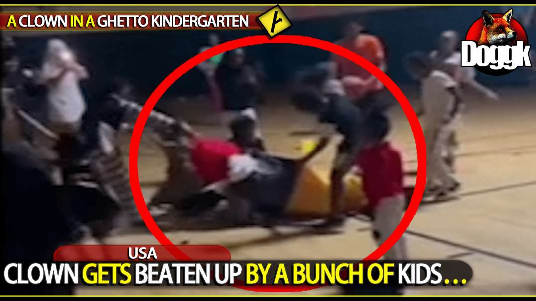 CLOWN GETS BEATEN UP BY A BUNCH OF KIDS.. (USA)