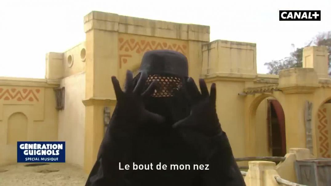 The queen of Daesh, parody of the Snow Queen in Burquah from 2015, french muppet show.