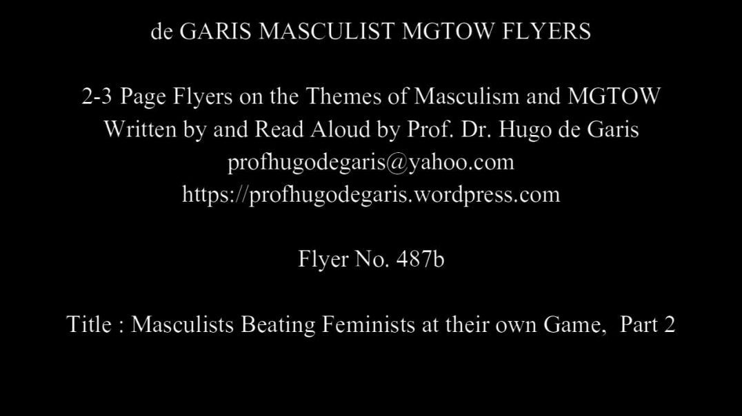 487b  Masculists Beating Feminists at their own Game, Part 2  (Masculism, MGTOW)