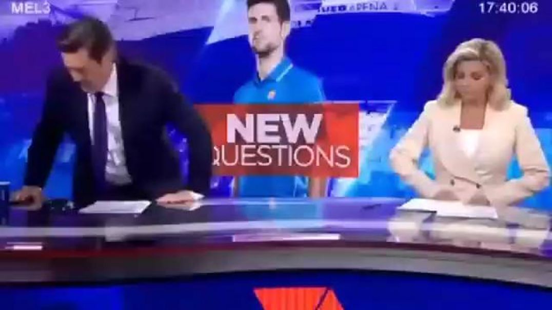 Australian news anchors caught talking s*** about Novak when they thought the cameras were off