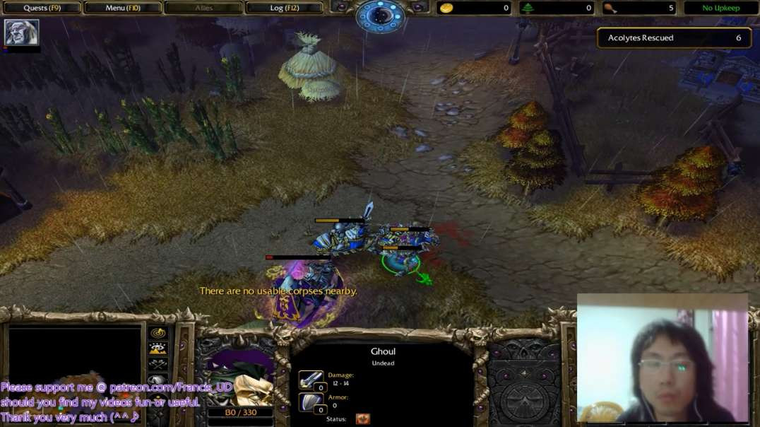 Warcraft 3 Classic Undead Campaign chp 1 walkthrough hard difficulty