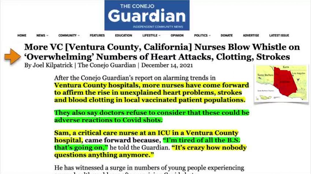 NURSES BLOW WHISTLE ON OVERWHELMING NUMBER OF HEART ATTACKS & STROKES IN VACCINATED PATIENTS