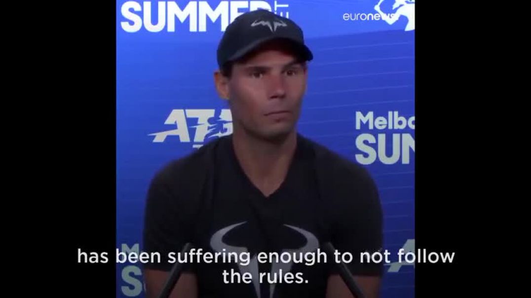 Cunt Rafael Nadal explains that he is a simp and a cuck