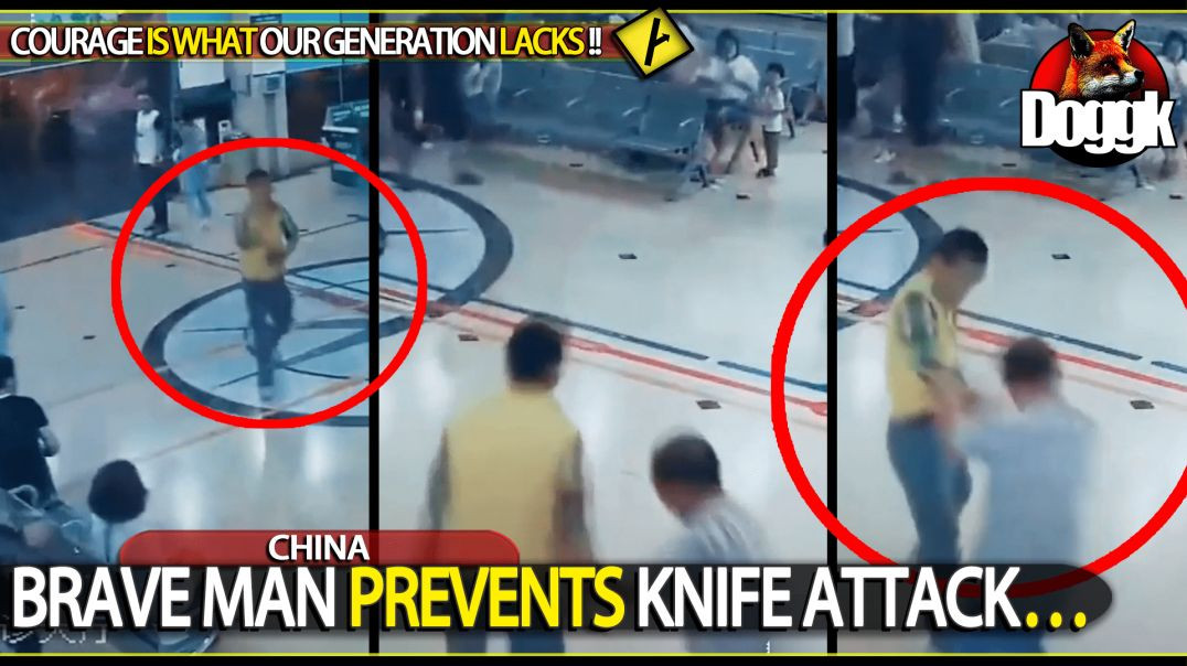 MAN PREVENTS A KNIFE ATTACK... (CHINA)