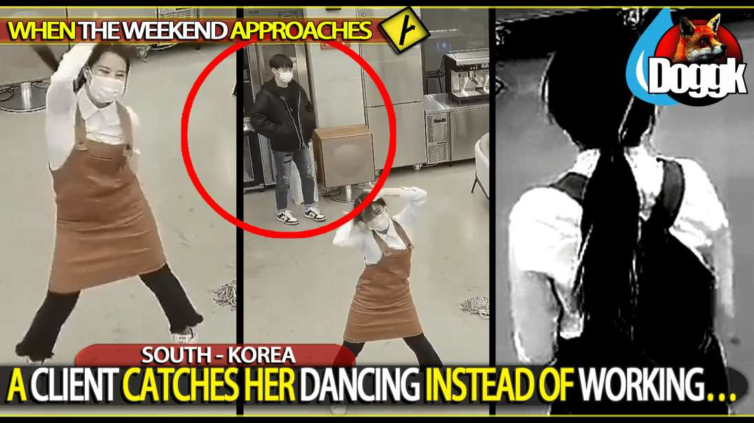 A CLIENT CATCHES HER DANCING INSTEAD OF WORKING.. (SOUTH-KOREA)