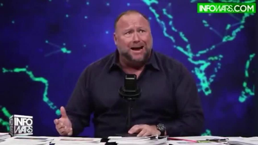 Alex Jones rants about Pedo army